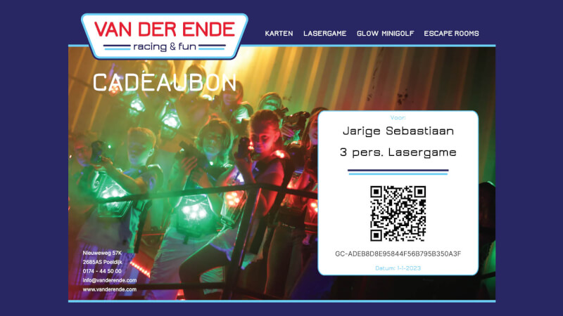 Cadeaubon Lasergame